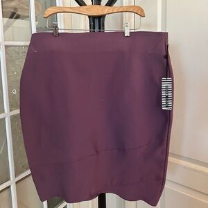 Purple Pencil Skirt | Spandex Size 3XL